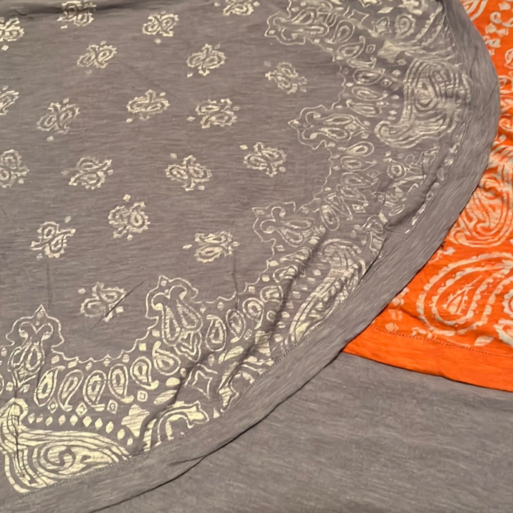 Free People- Split Colored Shirt